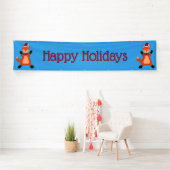 Niedlicher Weihnachtsfox Custom Banner (Insitu)