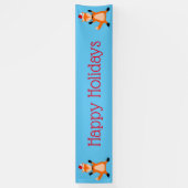 Niedlicher Weihnachtsfox Custom Banner (Vertikal)