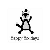 Niedlicher Weihnachtsfox Custom Gummistempel (Prägung)