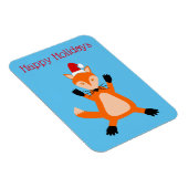 Niedlicher Weihnachtsfox Custom Magnet (Rechte Seite)