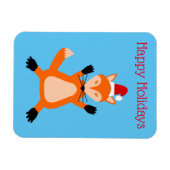 Niedlicher Weihnachtsfox Custom Magnet (Horizontal)