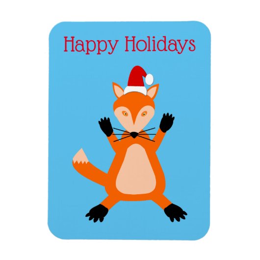 Niedlicher Weihnachtsfox Custom Magnet (Vertikal)