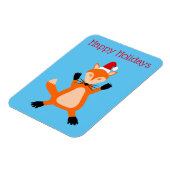 Niedlicher Weihnachtsfox Custom Magnet (Linke Seite)