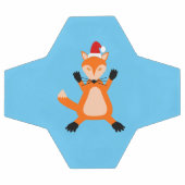 Niedlicher Weihnachtsfox Fußball (Flach)