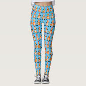 Niedlicher Weihnachtsfox Gemustert Leggings (Vorderseite)