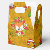 Niedlicher Weihnachtsfox Geschenkschachtel (Geöffnet)