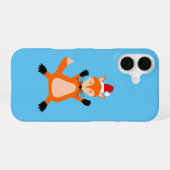 Niedlicher Weihnachtsfox iPhone 16 Hülle (Rückseite (Horizontal))