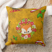 Niedlicher Weihnachtsfox Kissen (Decke)