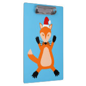 Niedlicher Weihnachtsfox Klemmbrett (Rechts)