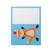 Niedlicher Weihnachtsfox Notizblock (Rotiert)