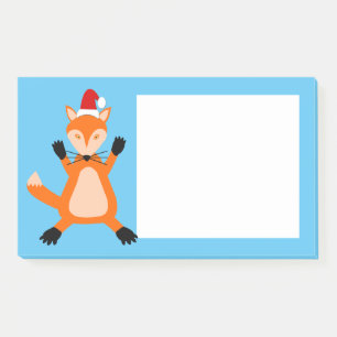Niedlicher Weihnachtsfox Post-it Klebezettel
