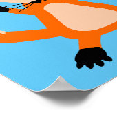 Niedlicher Weihnachtsfox Poster (Ecke)