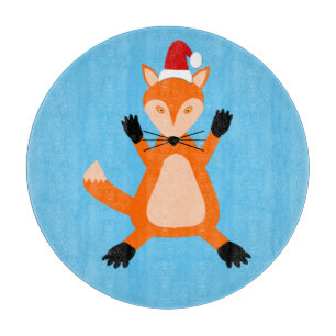Niedlicher Weihnachtsfox Schneidebrett
