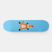 Niedlicher Weihnachtsfox Skateboard (Horizontal)