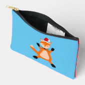 Niedlicher Weihnachtsfox Zubehörtasche (Offen)