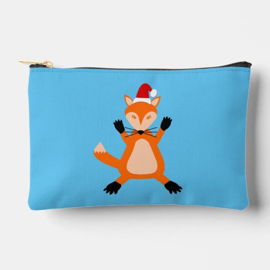 Niedlicher Weihnachtsfox Zubehörtasche (Vorderseite)
