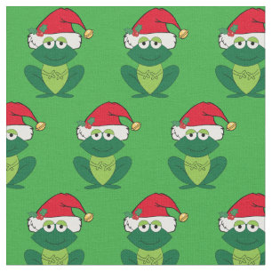 Niedlicher Weihnachtsfrosch Stoff