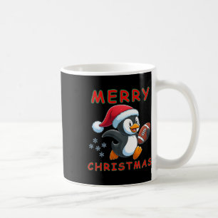 Niedlicher Weihnachtsfußballpinguin Kaffeetasse
