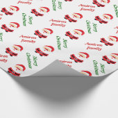 Niedlicher Weihnachtsgebrauch des Weihnachtsmannes Geschenkpapier (Ecke)