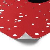 Niedlicher Weihnachtsgebrauch des Weihnachtsmannes Poster (Ecke)