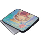 niedlicher Weihnachtsgel Laptopschutzhülle (Vorne Knopf)