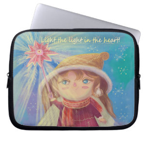 niedlicher Weihnachtsgel Laptopschutzhülle
