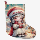 Niedlicher Weihnachtsgel Trinkkalt Großer Weihnachtsstrumpf (Vorderseite)