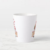 Niedlicher Weihnachtsgenom Red Strip Hat Individue Milchtasse (Vorderseite)