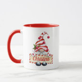 Niedlicher Weihnachtsgenom Red Strip Hat Individue Tasse (Links)
