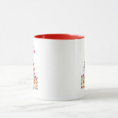 Niedlicher Weihnachtsgenom Red Strip Hat Individue Tasse (Zentrum)