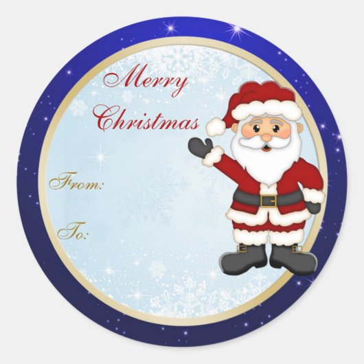Niedlicher Weihnachtsgeschenk Runder Aufkleber (Vorderseite)