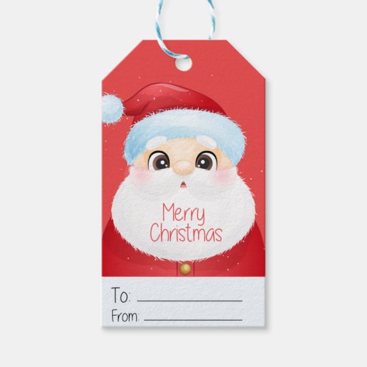 Niedlicher Weihnachtsgeschenktag Geschenkanhänger (Vorderseite)