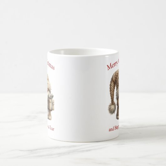 Niedlicher Weihnachtsgeschmack aus Elfenbein Kaffeetasse (Mittel)