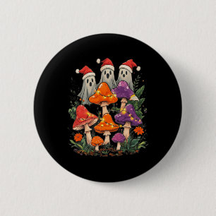 Niedlicher Weihnachtsghost Pilz Cottagecore Boho D Button