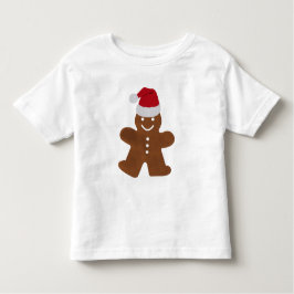 Niedlicher Weihnachtsgingerbrot Mann Cookie Kleinkind T-shirt