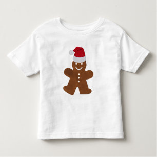 Niedlicher Weihnachtsgingerbrot Mann Cookie Kleinkind T-shirt