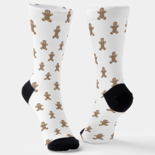 Niedlicher Weihnachtsgingerbrot-Mann-Kekse Socken