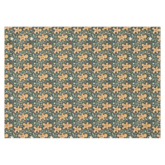 Niedlicher Weihnachtsgingerbrot Tischdecke (Vorderseite (Horizontal))