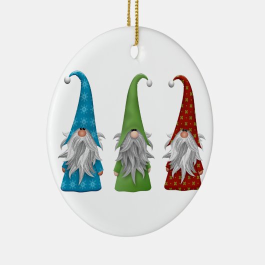 Niedlicher Weihnachtsgnome Keramik Ornament (Rechts)