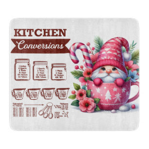 Niedlicher Weihnachtsgnome/Küchenkreis Schneidebrett