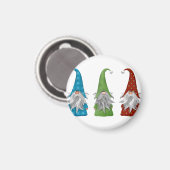 Niedlicher Weihnachtsgnome Magnet (Vorderseite/Rückseite)