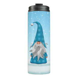 Niedlicher Weihnachtsgnome Thermosbecher
