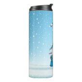 Niedlicher Weihnachtsgnome Thermosbecher (Nach links gedreht)