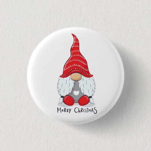 Niedlicher Weihnachtsgottesdienst Button (Vorderseite)