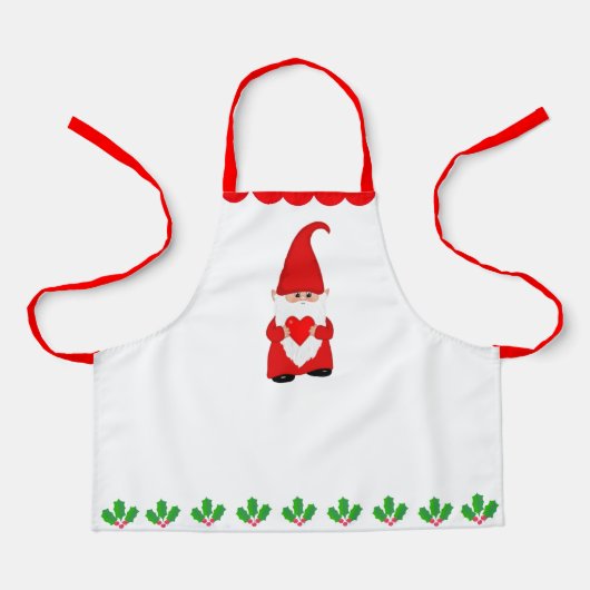 Niedlicher Weihnachtsgottesdienst & Holly Berry Le Schürze (Vorderseite)