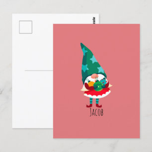 Niedlicher Weihnachtsgottesdienst mit Weihnachtssc Postkarte