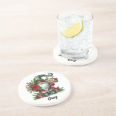 Niedlicher Weihnachtsgottesdienst Untersetzer (Seite)