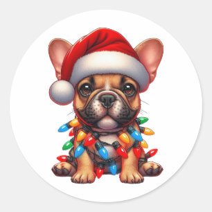 Niedlicher Weihnachtsgottling Runder Aufkleber