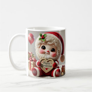 Niedlicher Weihnachtsgruß des Weihnachtsmanns Kaffeetasse