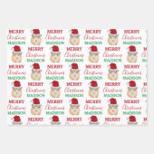 Niedlicher WeihnachtsHamster Funny Animal Individu Geschenkpapier Set (Vorderseite 2)